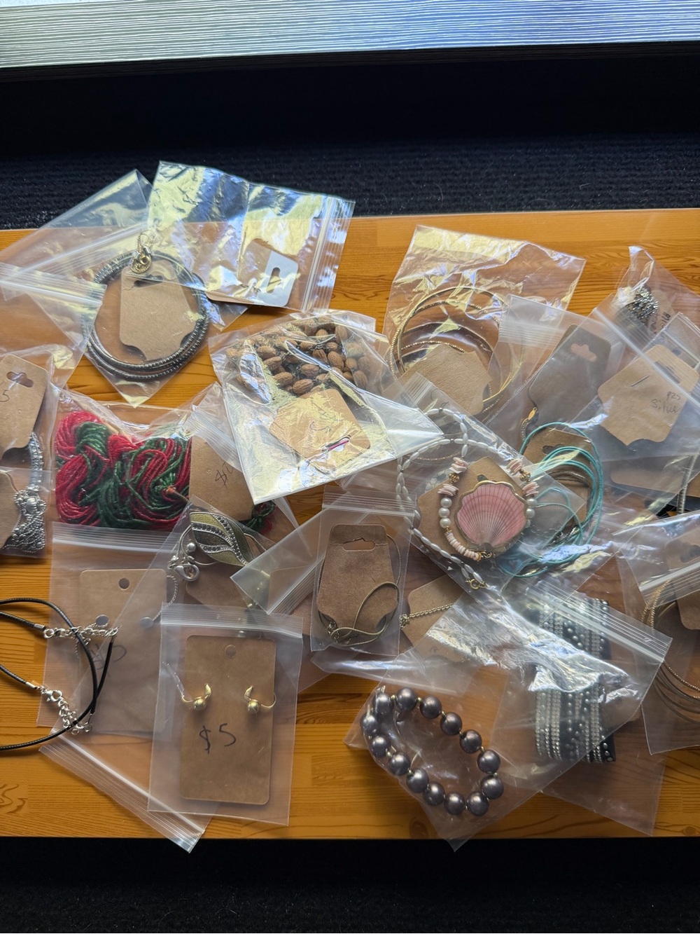 Mixed Costume Jewelry Lot - Assorted Metallics & Pastels